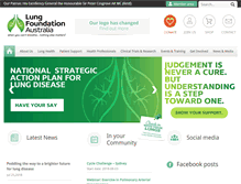 Tablet Screenshot of lungfoundation.com.au